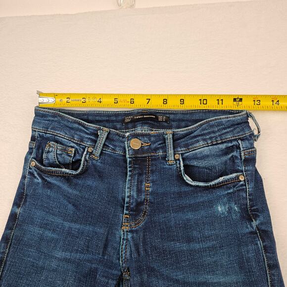 Zara Jeans Size 2 Trafaluc Denimwear Womens Skinny Distressed Puckered - Picture 8 of 12